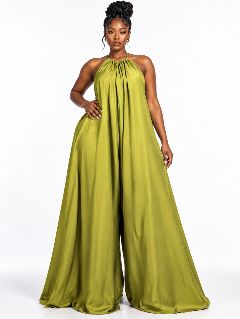Nursing Backless Palazzo Jumpsuit