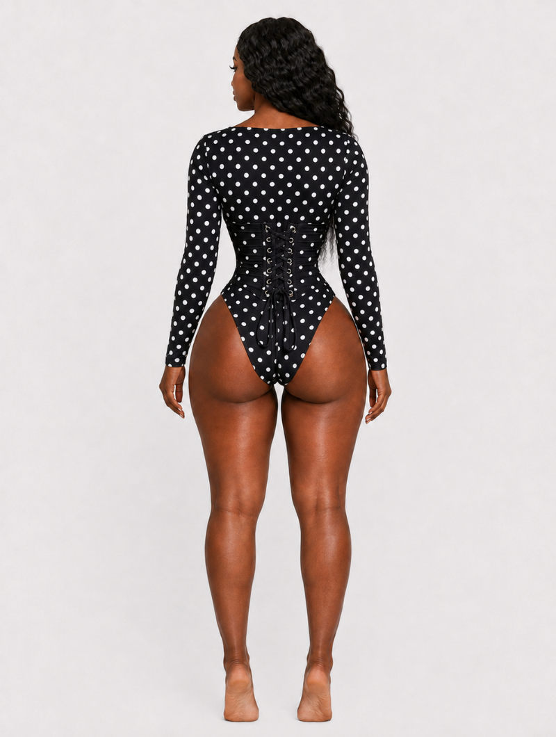 Dot Corset Bodysuit