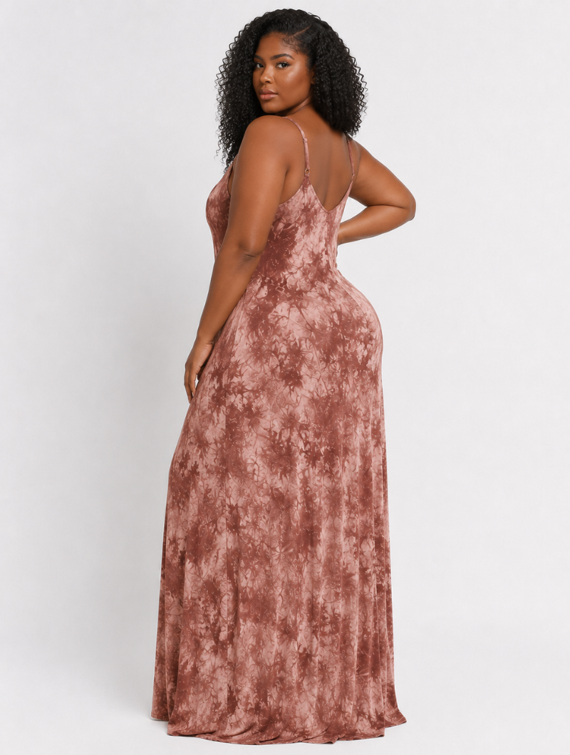 Mocha Tie Dye Maxi