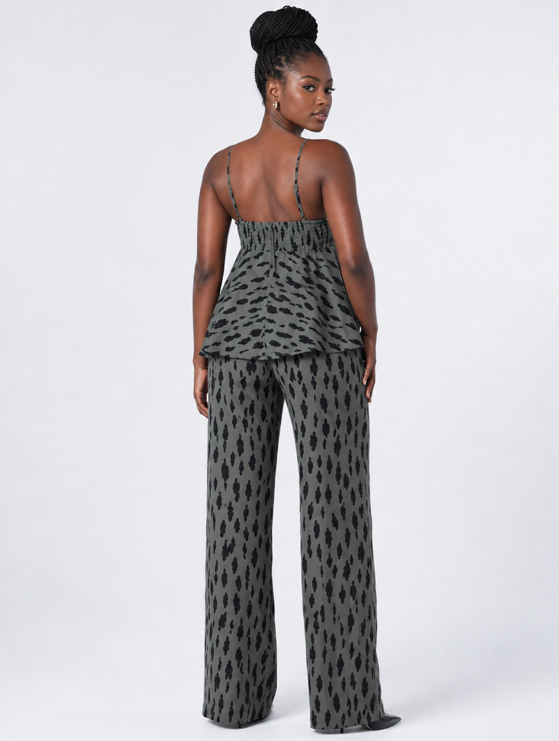 Shadow Leopard Denim Set
