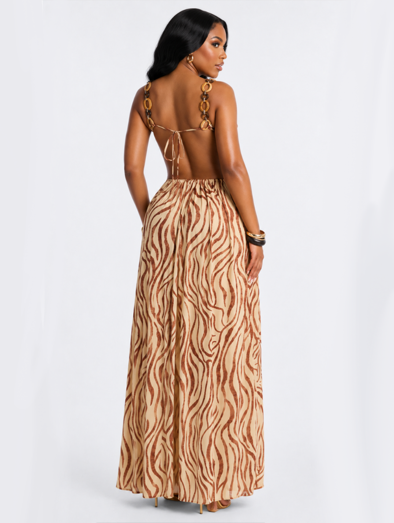 Safari Breeze Cutout Maxi