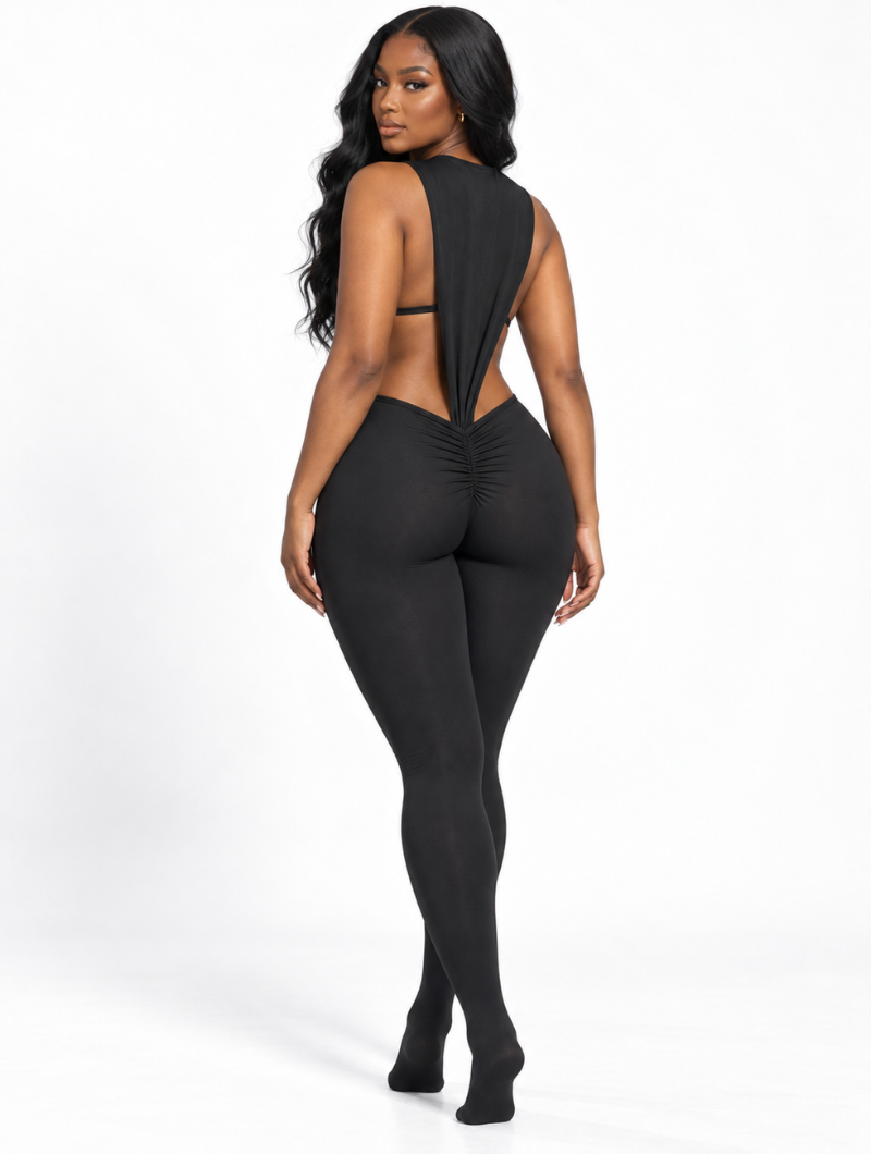 Hourglass Ruched Footed Set