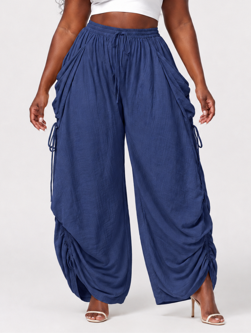 Ruched Pocket Balloon Pants