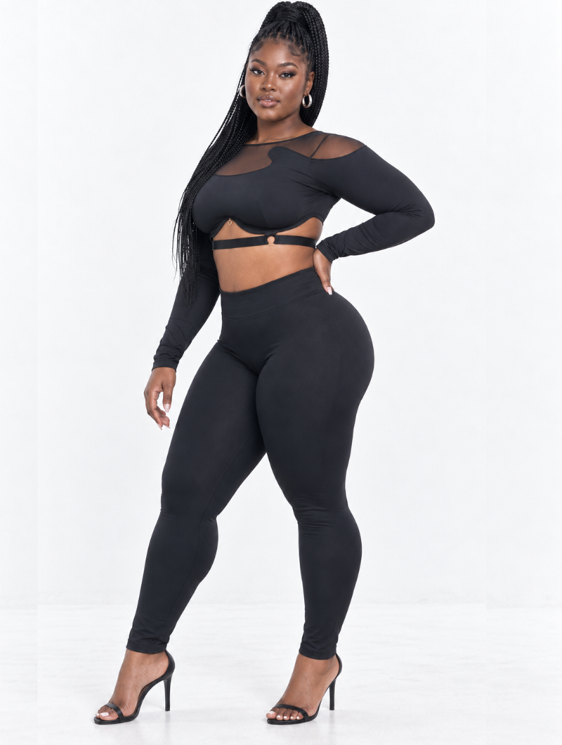 Caged Cutout Legging Set (Pre-Order)