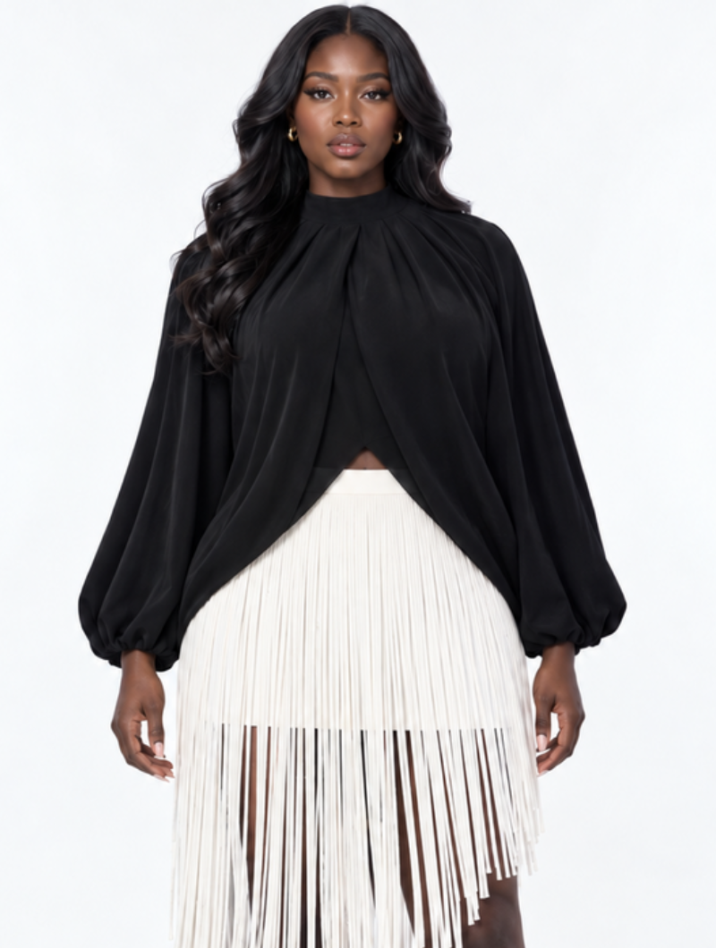 Noir Contrast Fringe Set