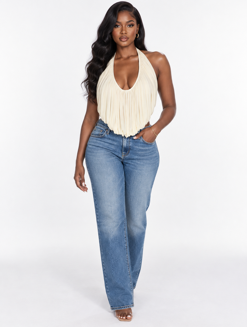 Chain Backless Halter Top (Pre-Order)