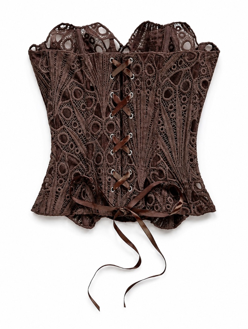 Lace Corset Fringe Set