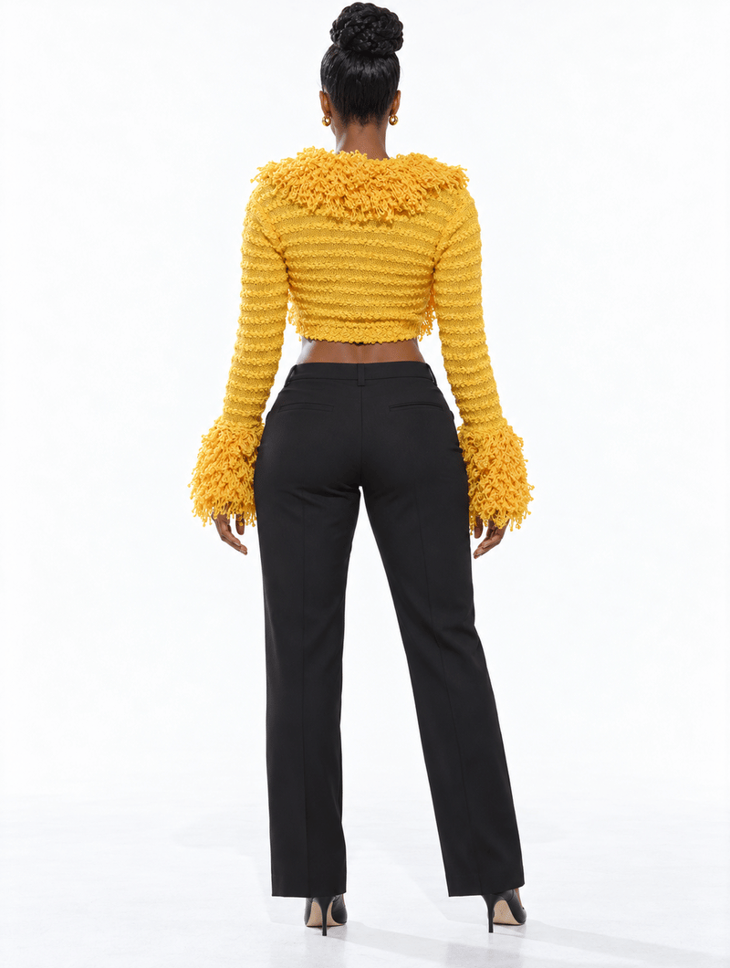 Shaggy Crop Cardigan