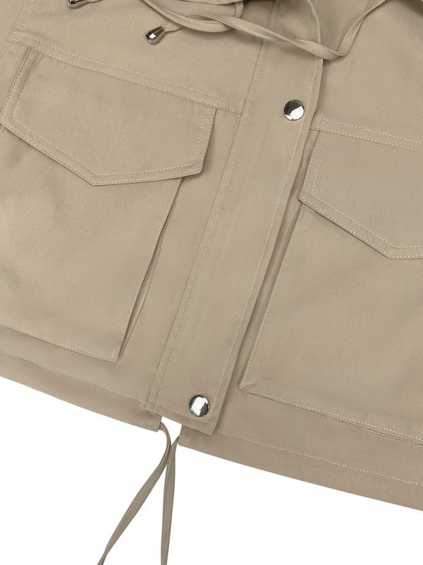 Women’s Zip-Up Cropped Anorak Coat