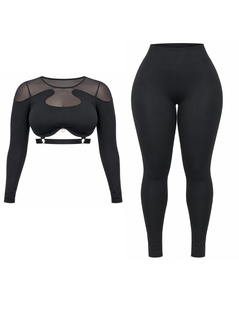 Caged Cutout Legging Set (Pre-Order)