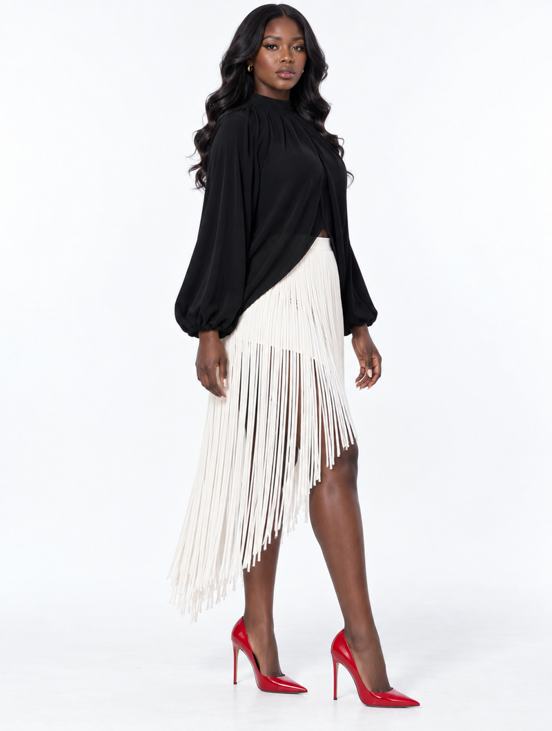 Noir Contrast Fringe Set