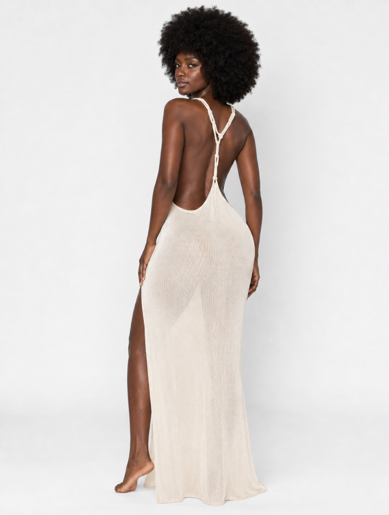 Plunge Knit Resort Maxi