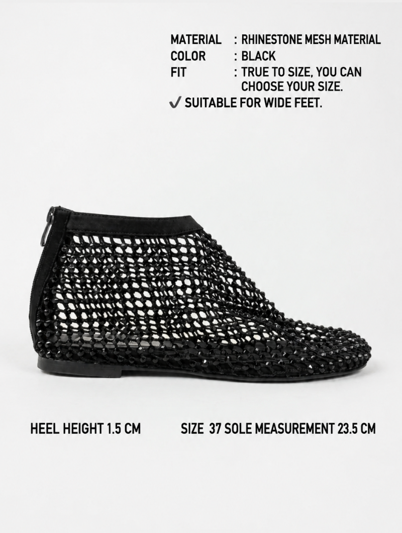 Crystal Net Comfort Flats