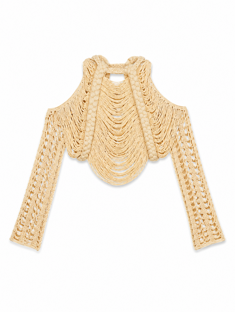 Braided Fringe Crop Top