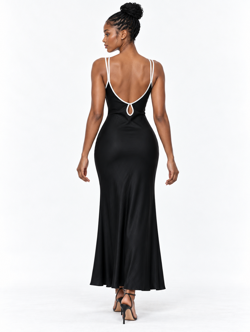 Dual Strap Slip Dress
