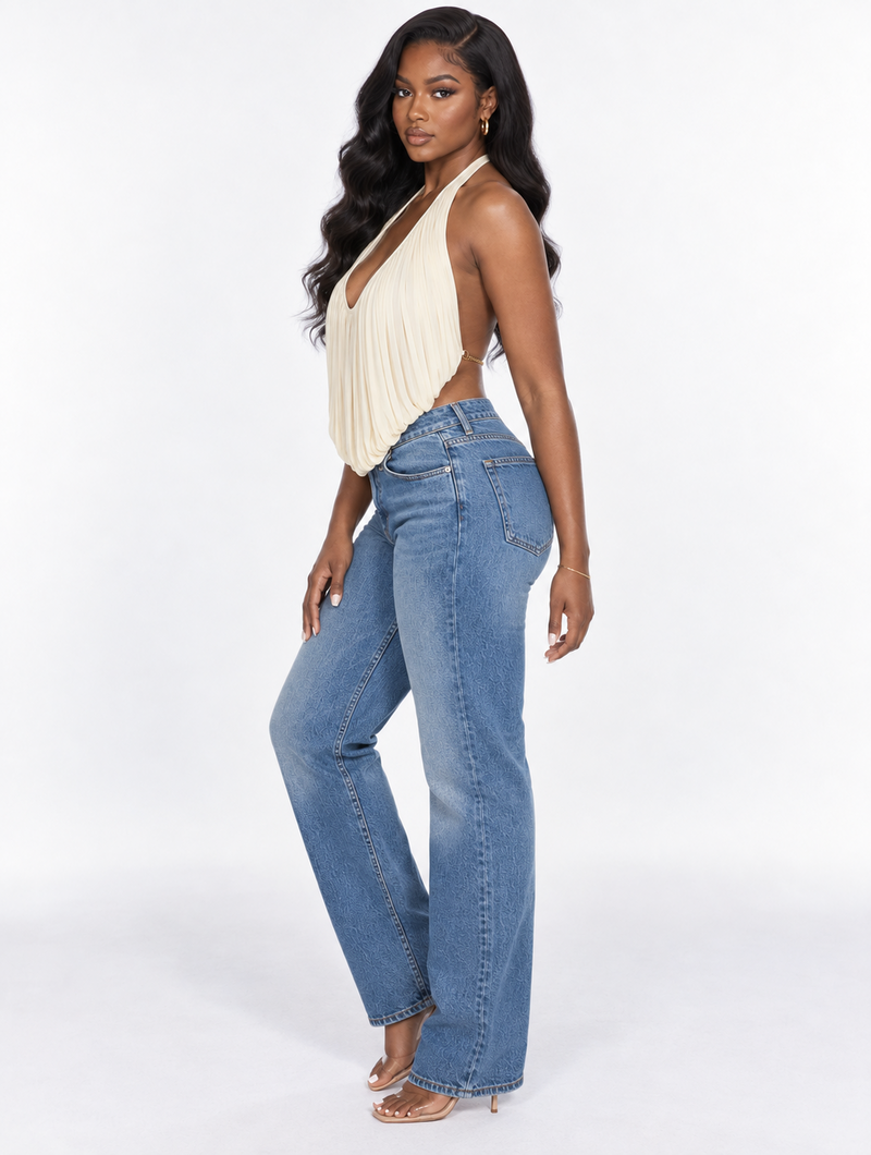 Chain Backless Halter Top (Pre-Order)