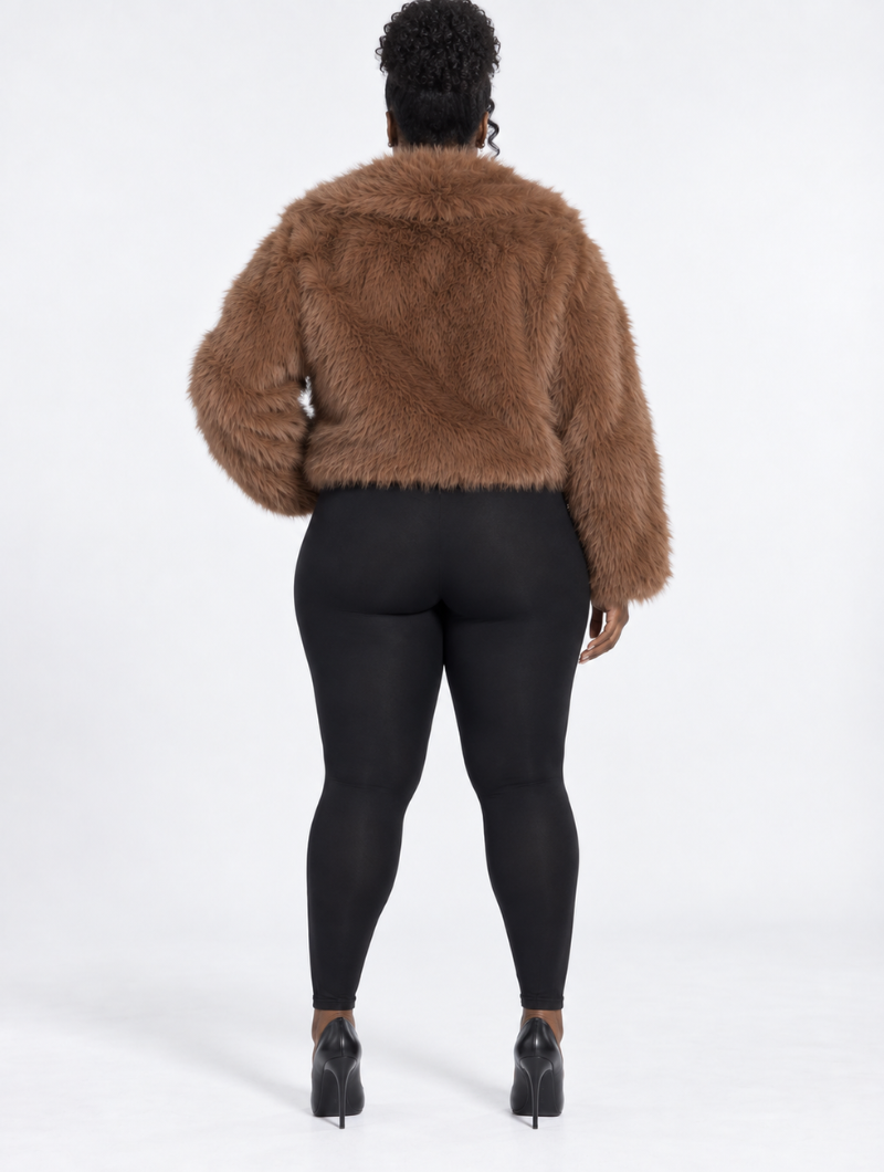 Luxe Cropped Fur Jacket