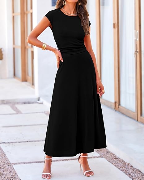 Two piece skirt elastic waist midi skirt
