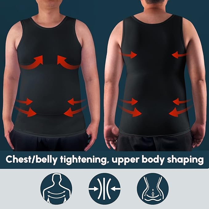 Men's body shaping vest