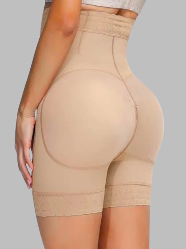 Short gainant taille haute ultra-compressif pour le lifting des hanches