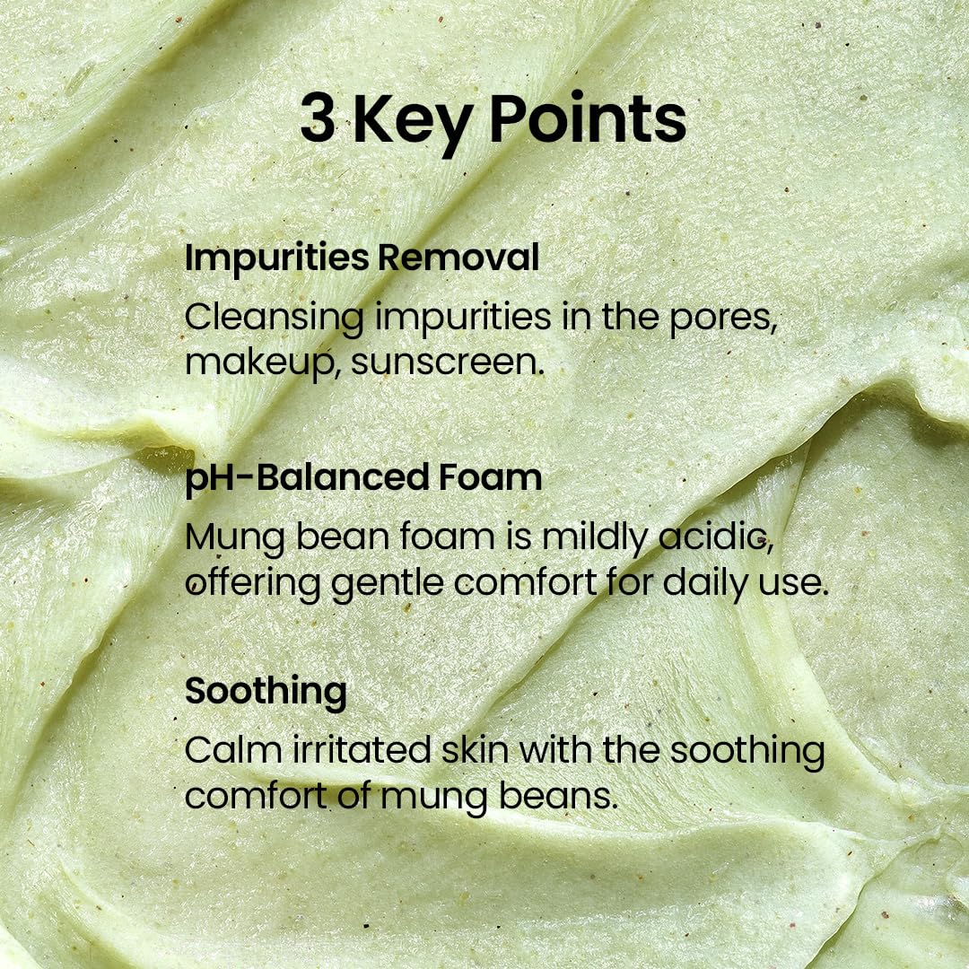Mung Bean Cleansing Oil & Cleansing Foam & Clay Mask