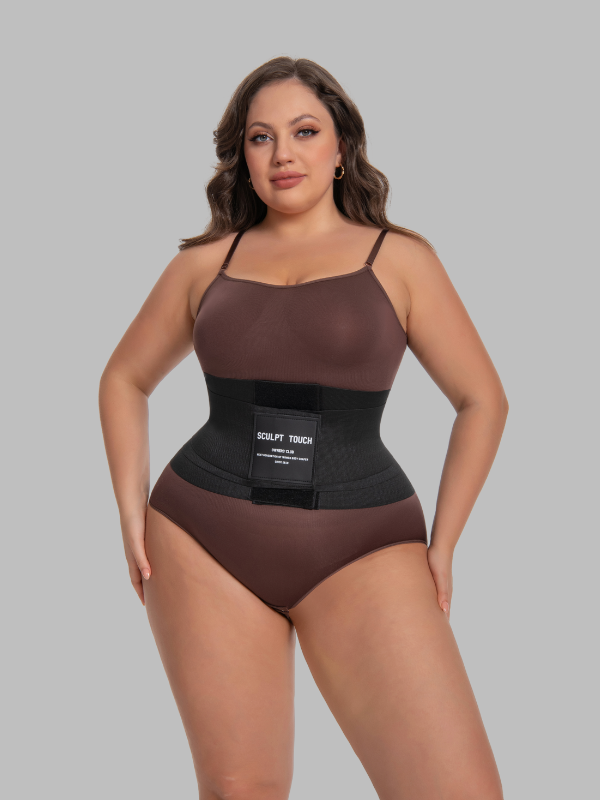 SCULPT TOUCH Mini Curve Girdle 8-inch waist trainer on model
