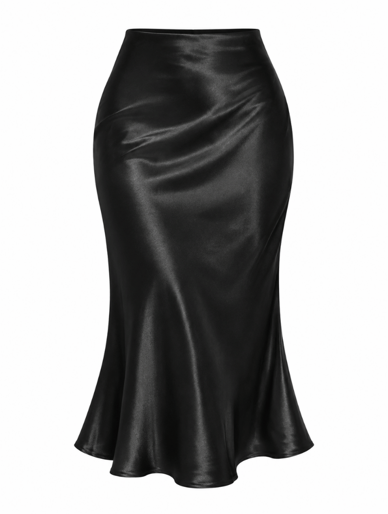 Noir Knit Satin Set