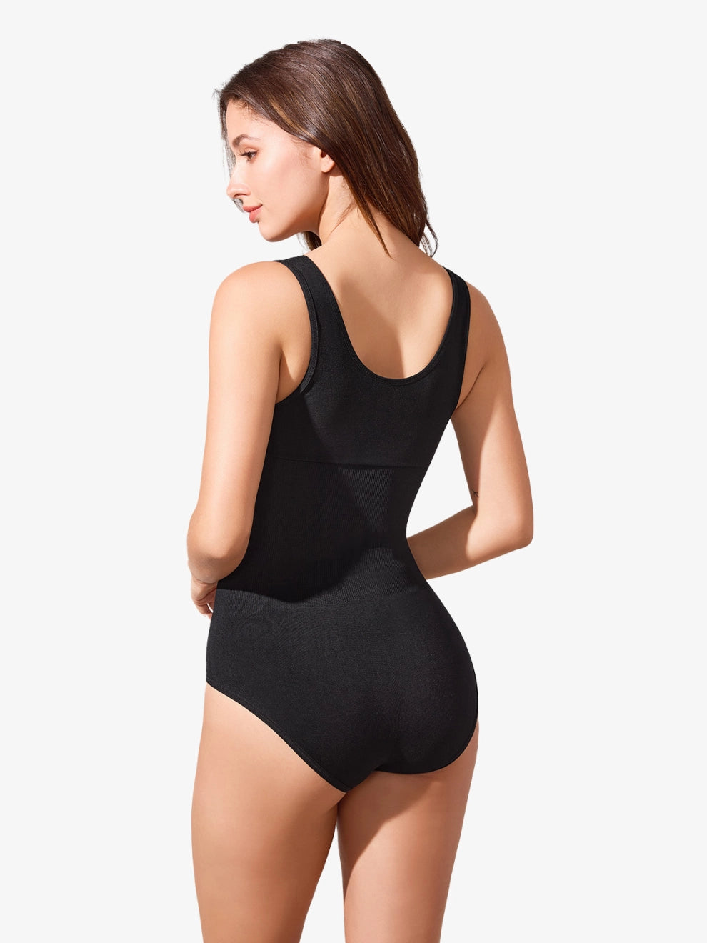 Women Seamless Round Neck Tummy Control Bodysuit