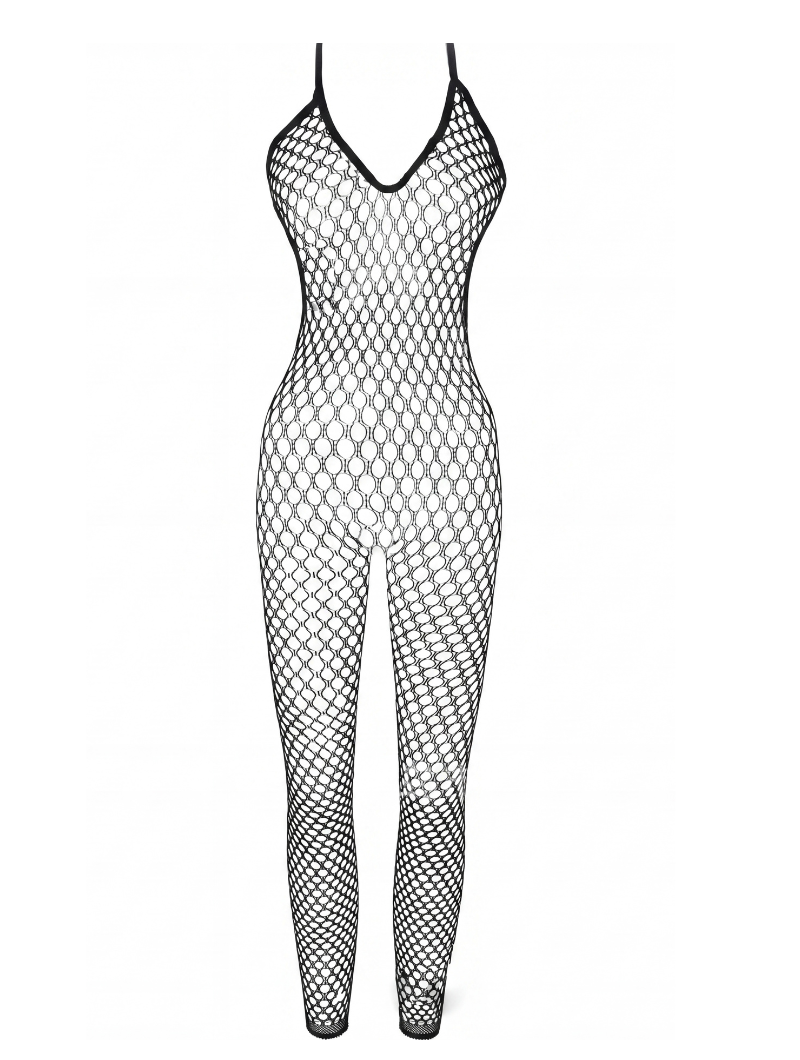 Open Back Fishnet Bodystocking