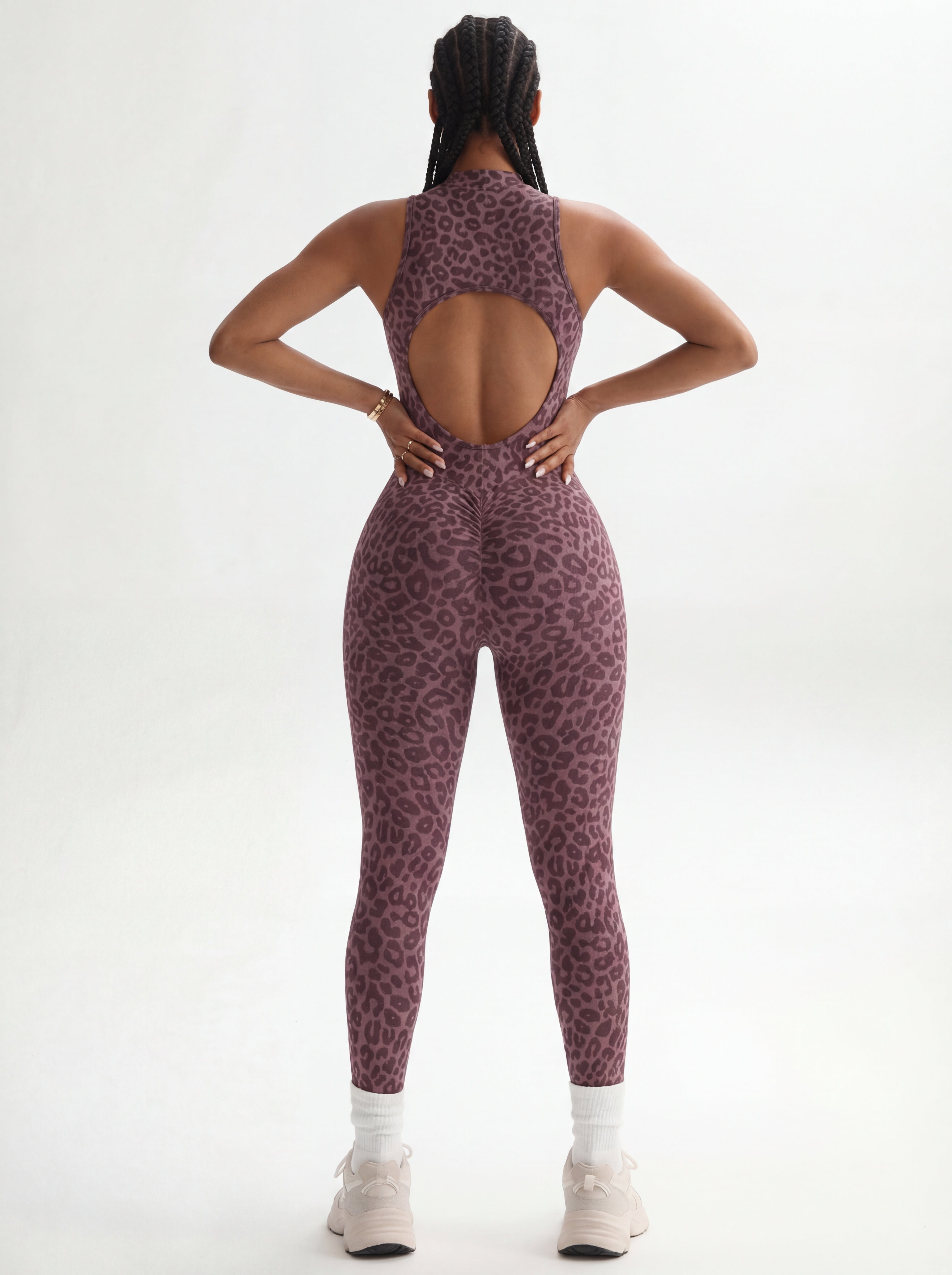 Leopard Print Yoga Jumpsuit