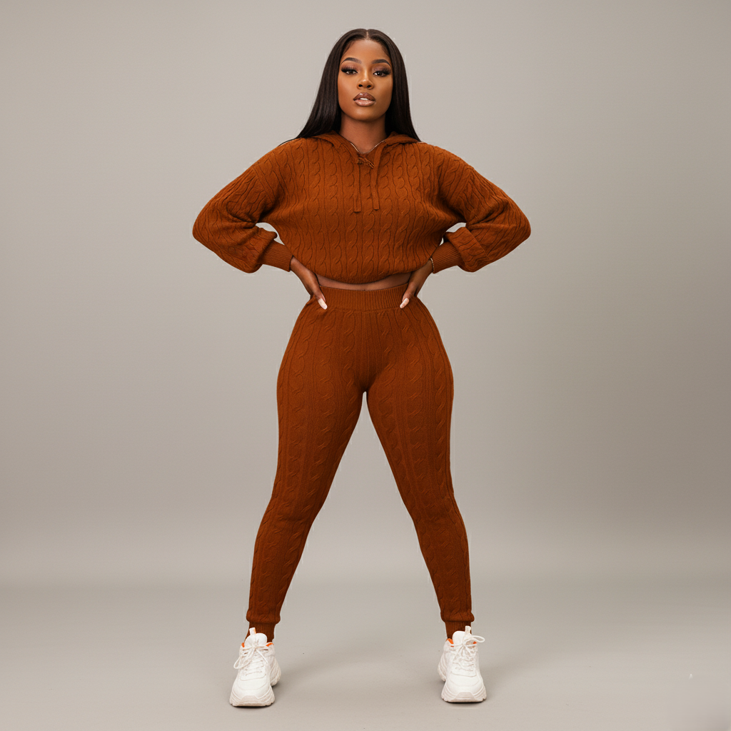 Minimalist Cozy Knit Lounge Set