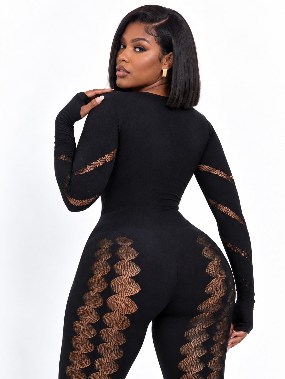 Fatal Curve Cutout Catsuit
