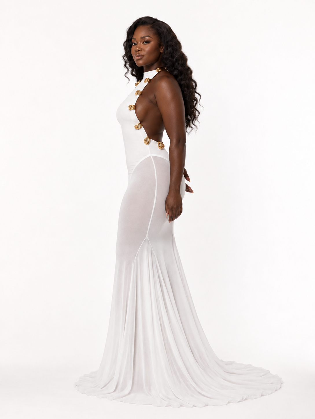 White Gold Fantasy Gown (Pre-Order)
