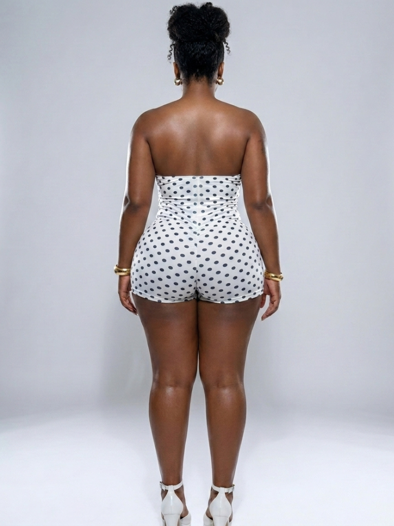 Dot Halter Romper