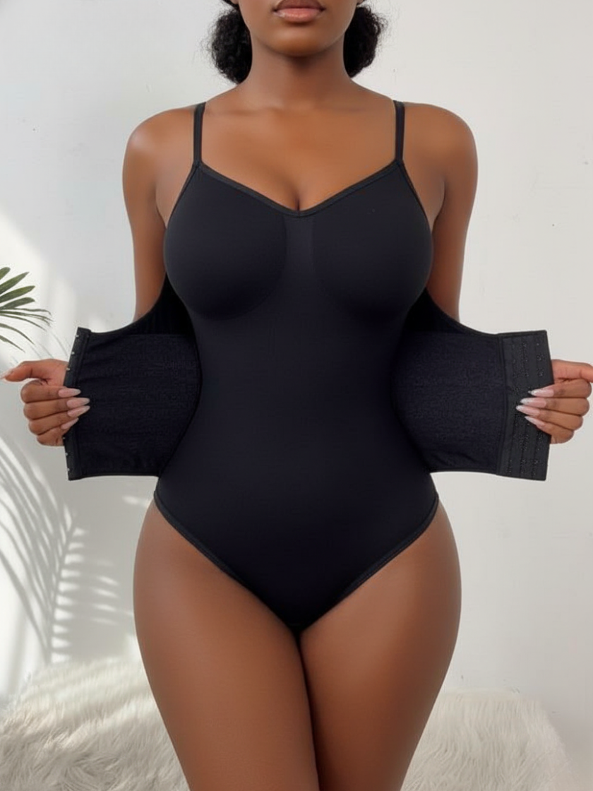 Slim Fit V Neck Shaper Bodysuit