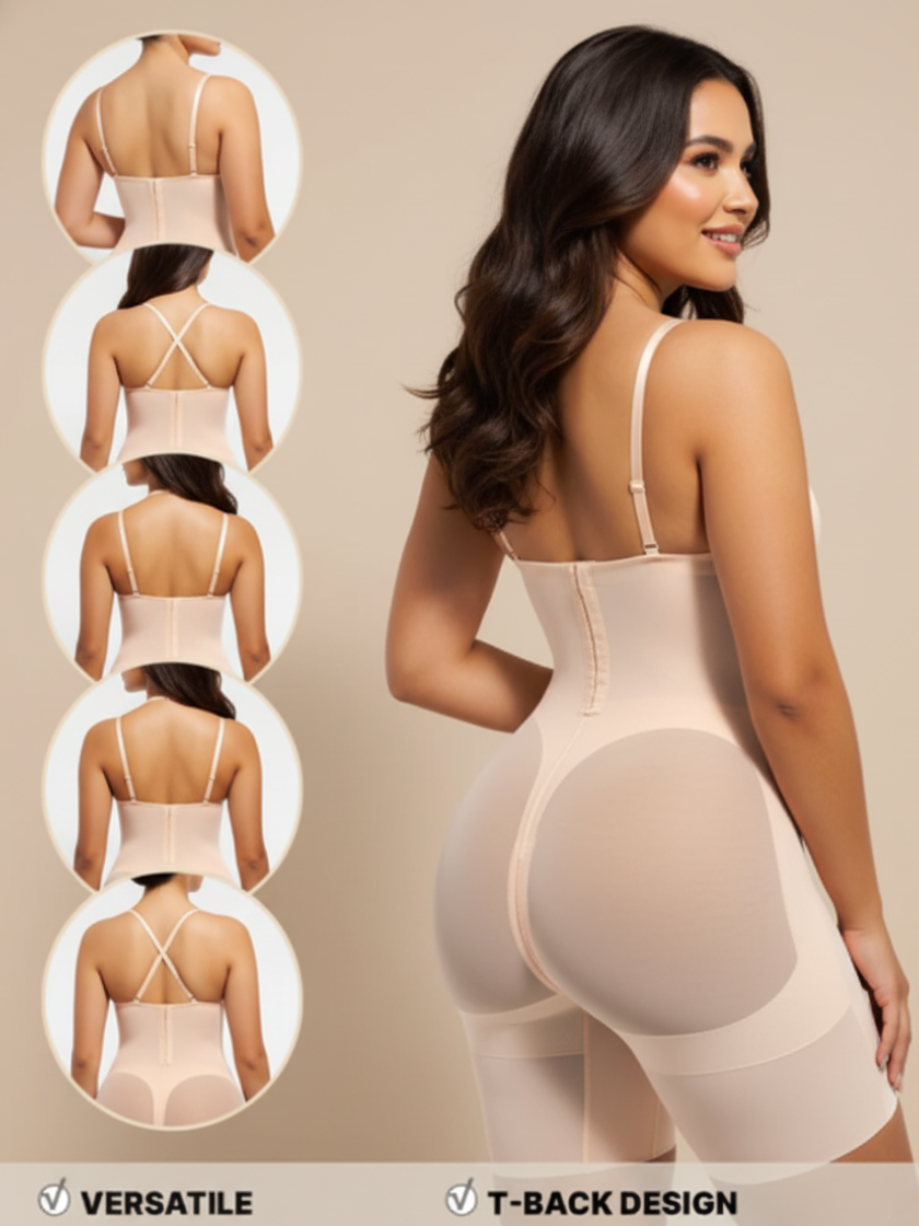 Deep Plunge Mesh Shaping Bodysuit