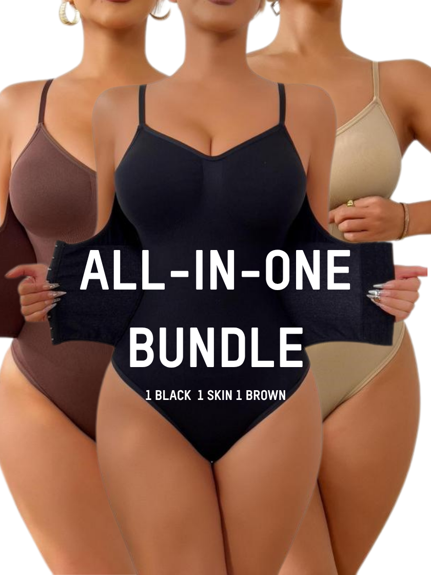 Slim Fit V Neck Shaper Bodysuit