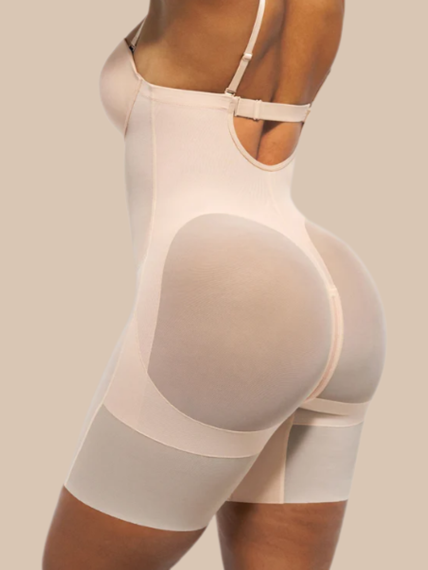 Deep Plunge Mesh Shaping Bodysuit