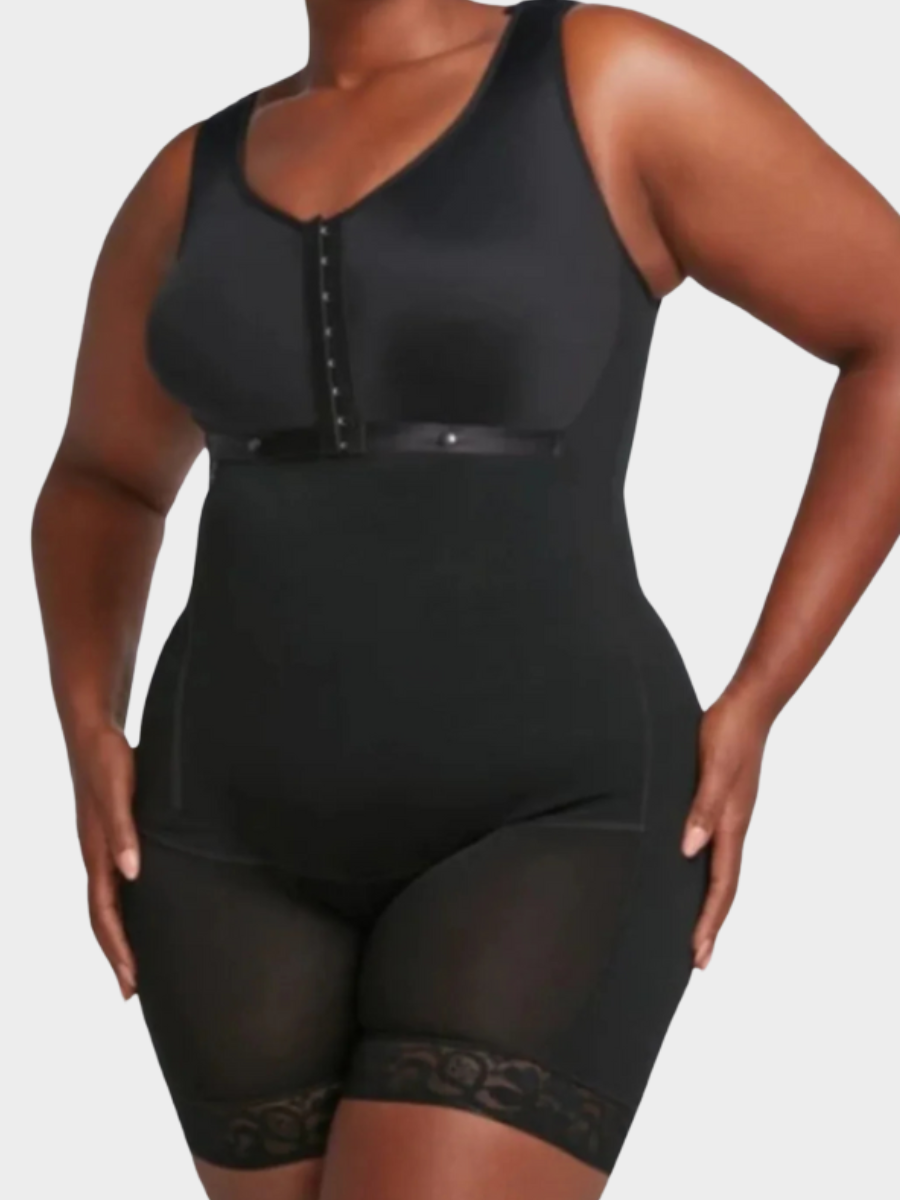 Pantalones cortos con cremallera lateral de cuerpo entero