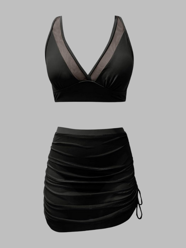Mesh Wrap Swimdress