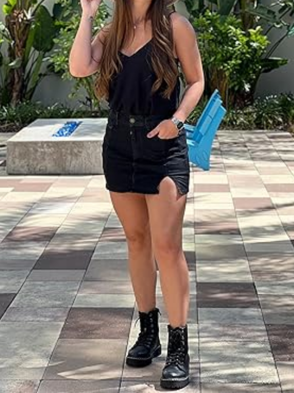 Hidden Shorts Denim Skort