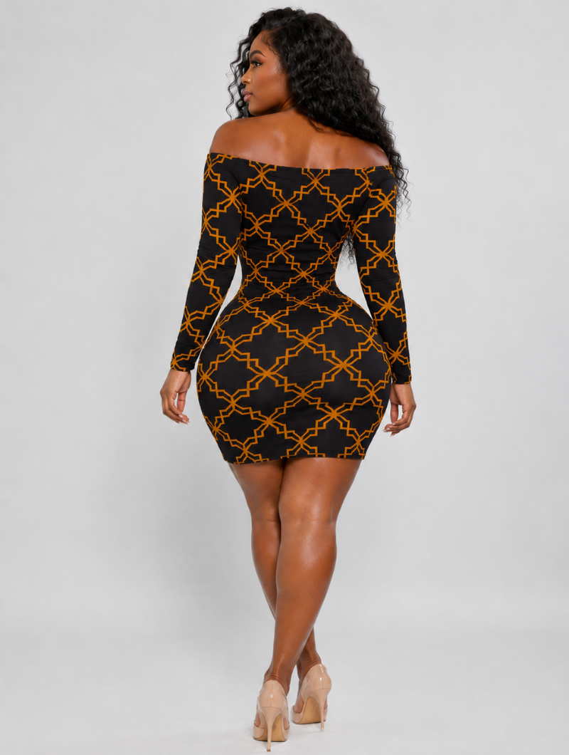 Golden Lattice Cutout Mini