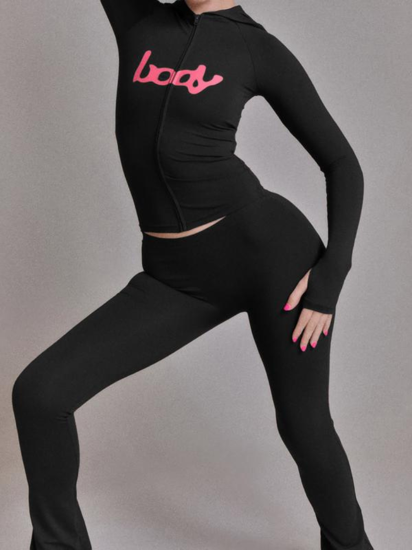 Hooded Letter Zip Set