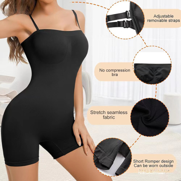 Shaping Seamless Removable Straps Bodysuit