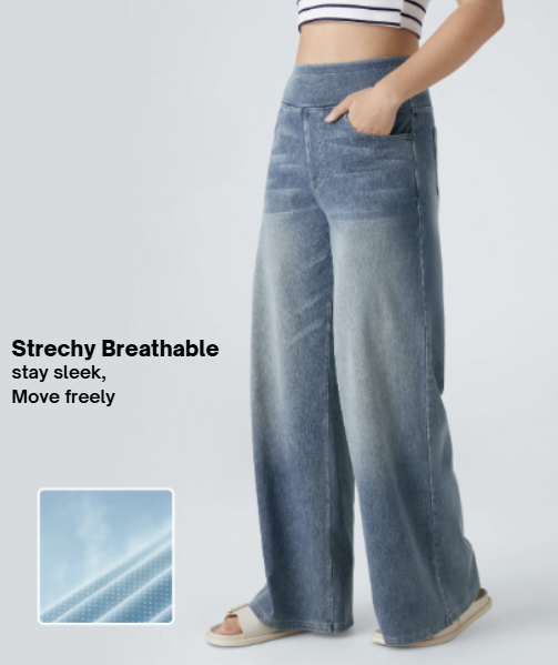 High Waist Wide-Leg Jeans