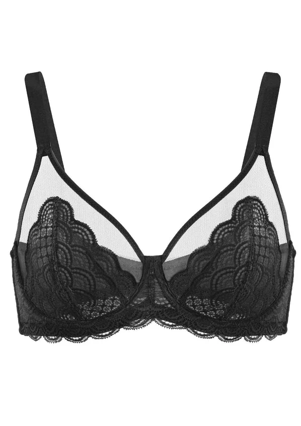 Mermaid Scales Lace  Unlined Bra-Pre black Friday sale