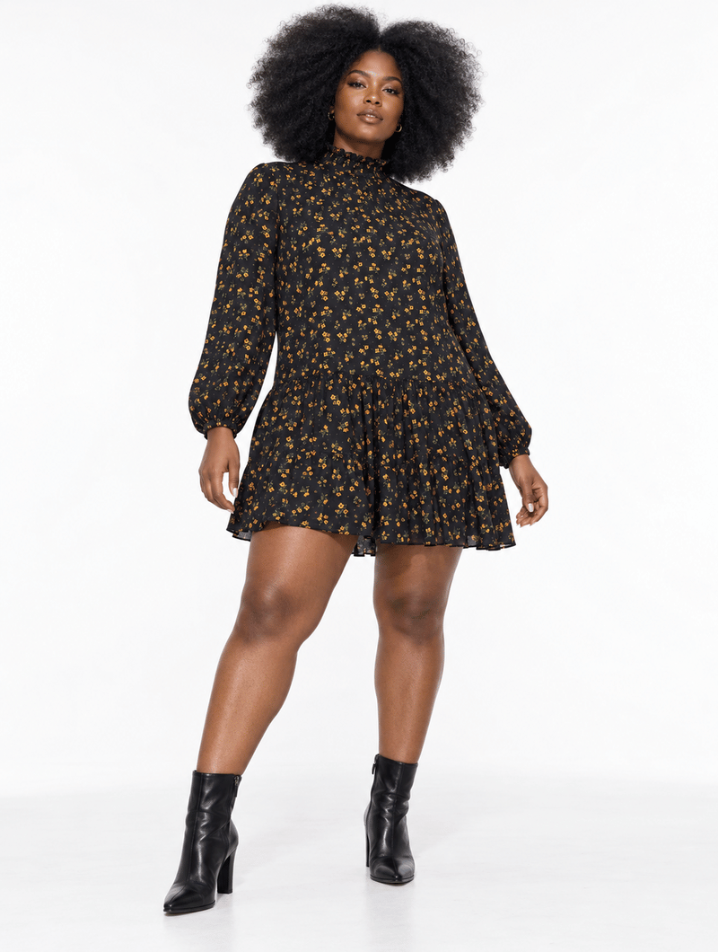 Ditsy Floral Babydoll Dress