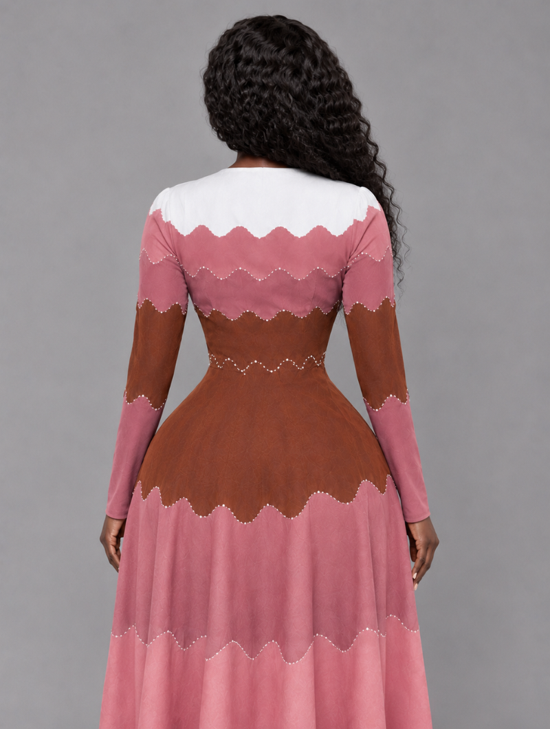 Ripple Bounce Pleated Dress