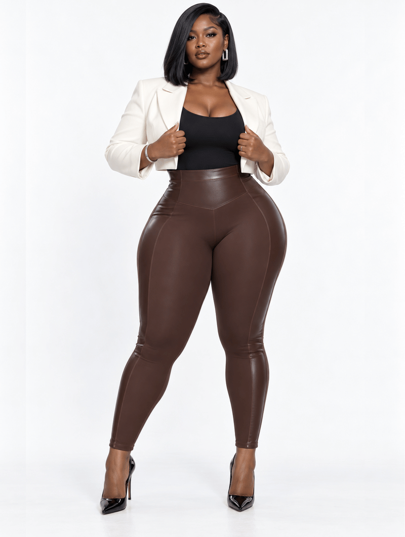 Booty Lift Leather Leggings