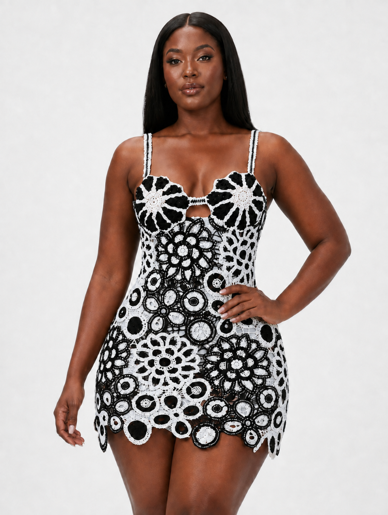 Retro Daisy Lace Dress